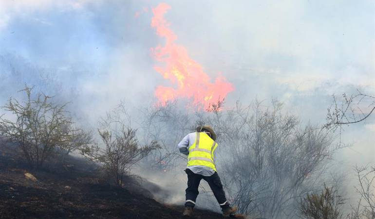 Bomberos colombianos ayudan a mitigar incendios en chile: Balance de la labor de bomberos colombianos mitigando incendios en Chile