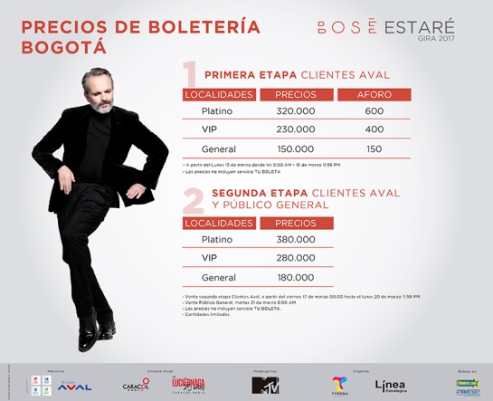 Concierto Miguel Bosé: El lunes 13 de marzo inicia preventa para el concierto de Miguel Bosé Concierto Miguel Bosé: El lunes 13 de marzo inicia preventa para el concierto de Miguel Bosé