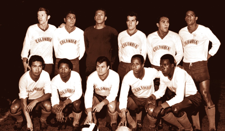 Amistoso entre Colombia y México en 1968