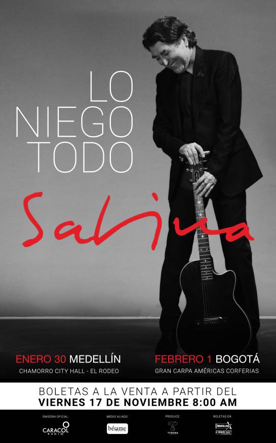 Joaquín Sabina de gira en Colombia con "Lo niego todo" Joaquín Sabina de gira en Colombia con "Lo niego todo"