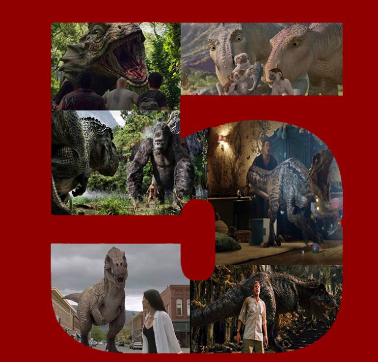 Top 5 de los dinosaurios en el cine: Top 5 de los Dinosaurios en el cine