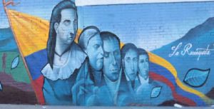 Mural "La Reconquista" hace parte de "La Ruta Grafitera" del barrio 20 de Julio en Bogotá. Mural "La Reconquista" hace parte de "La Ruta Grafitera" del barrio 20 de Julio en Bogotá.