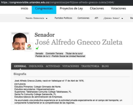 Hojas de vida de los congresistas colombianos.: Congresistas: El abogado, el economista y el administrador que no lo son Hojas de vida de los congresistas colombianos.: Congresistas: El abogado, el economista y el administrador que no lo son