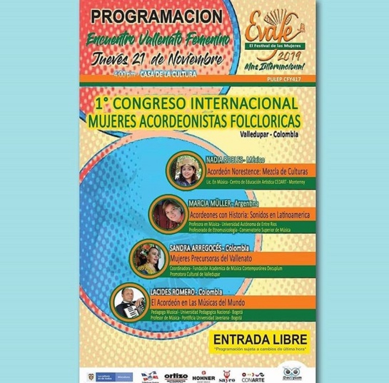Acordeoneras: 4° Encuentro Vallenato Femenino EVAFE Acordeoneras: 4° Encuentro Vallenato Femenino EVAFE