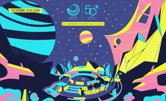 Proyección láser, proyección digital, charlas, conciertos y mucho más en los 50 años. Proyección láser, proyección digital, charlas, conciertos y mucho más en los 50 años.