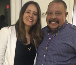 Juan Piña y Aleyda Salcedo en Caracol Radio. Juan Piña y Aleyda Salcedo en Caracol Radio.