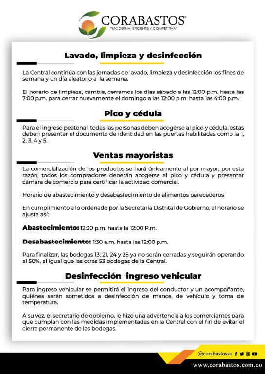 Corabastos, coronavirus, medidas, Pico y puesto, pico y local: En Corabastos lo fundamental es el autocuidado, dice su gerente Corabastos, coronavirus, medidas, Pico y puesto, pico y local: En Corabastos lo fundamental es el autocuidado, dice su gerente