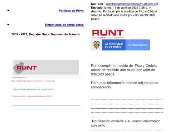 Estafas en internet por multas de COVID-19 Estafas en internet por multas de COVID-19