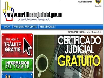 Certificado judicial gratis y a través de Internet