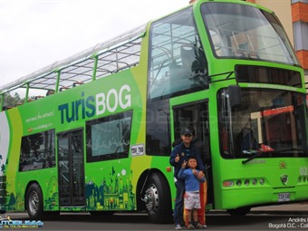 Turisbog, el bus de dos pisos que recorre Bogotá