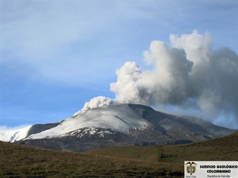 Alerta por aumento de actividad sísmica del volcán Nevado del Ruiz