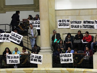 Denuncian intento de sabotear la reforma a la salud en el Congreso