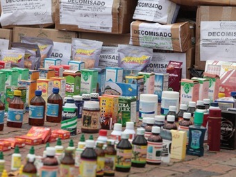 Incautan 12 toneladas de medicamentos falsificados y vencidos en Cundinamarca