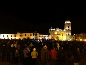Cacerolazo en Tunja por declaraciones de Santos sobre paro campesino