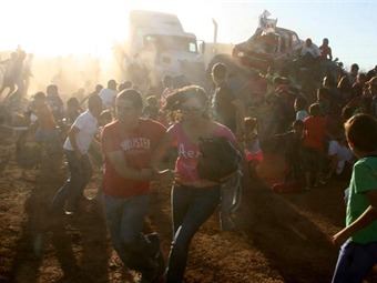 Ascienden a 8 las muertes por accidente de vehículo en exhibición en México