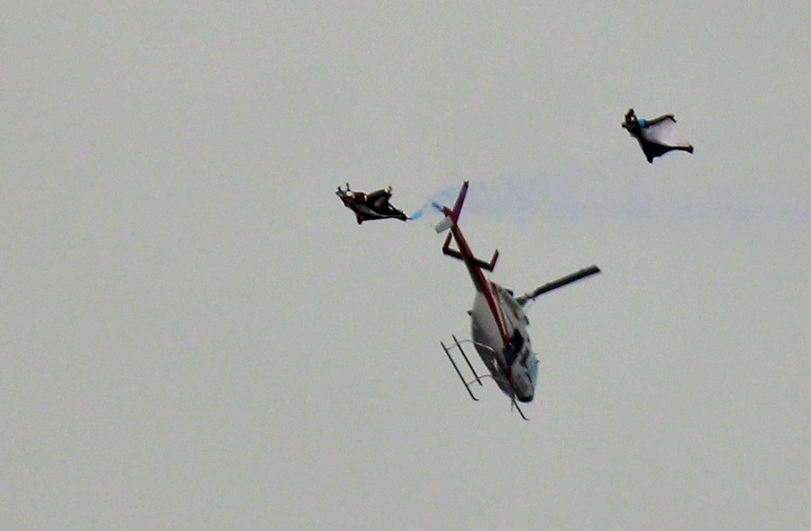 Salto de helicóptero a Monserrate