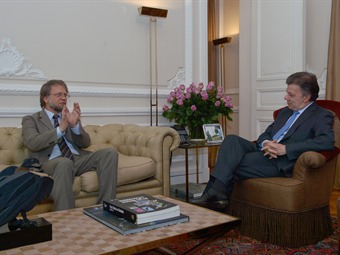 Santos se reunió con Antanas Mockus para hablar de paz