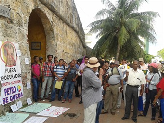 En Cartagena marchan a favor de Petro