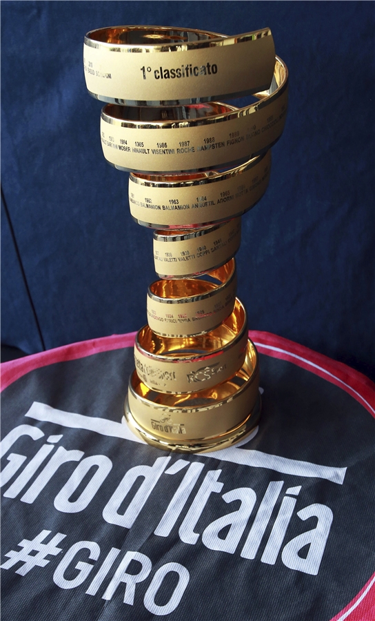 El trofeo que se llevará el ganador tras las 21 etapas