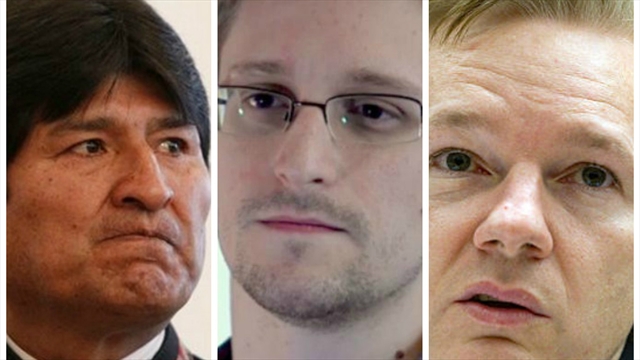 Julian Assange reconoce que usaron a Evo Morales en fuga de Edward Snowden