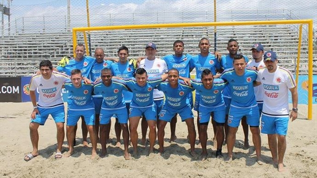 Colombia sumó sus primeros puntos en el Sudamericano de fútbol playa