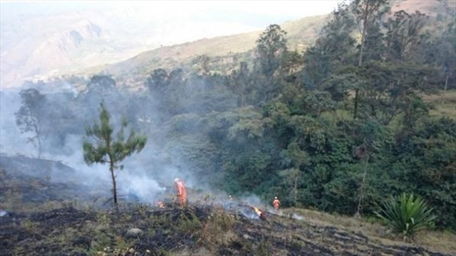 Incendio forestal en Samacá, Boyacá, afectó a 30 hectáreas de vegetación