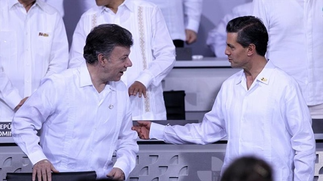 Presidentes Santos y Peña Nieto se reunirán en México