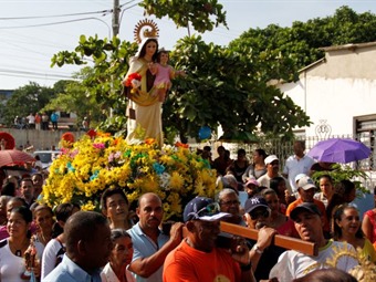 Devotos a la virgen del Carmen ganaron el chance en Bolívar con su número