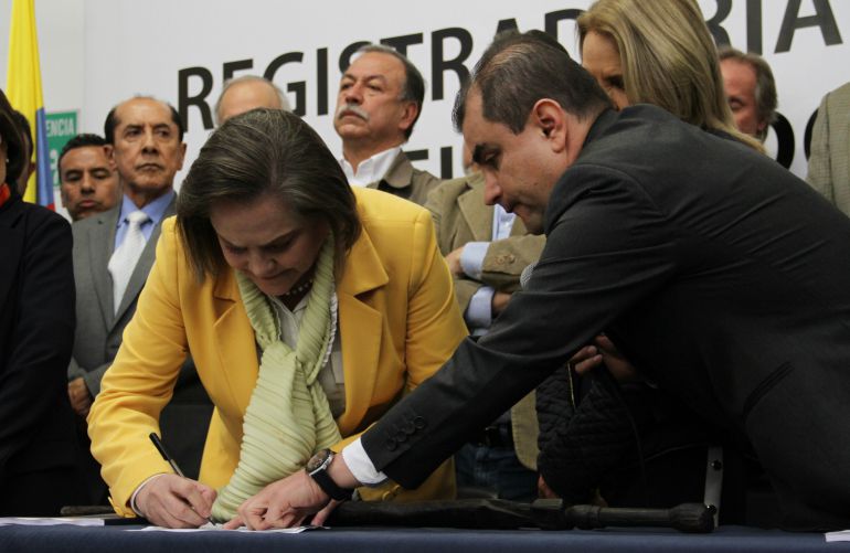 Clara López, candidata del Polo Democrático a la Alcaldía de Bogotá