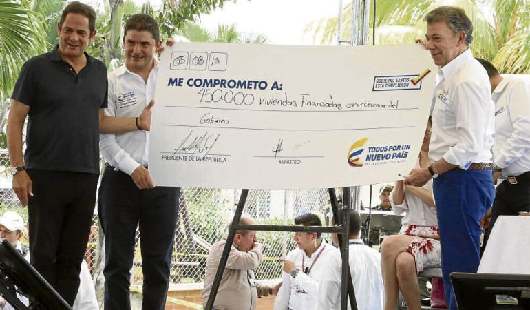 Presidente Santos llega hoy al Huila para entrega de viviendas