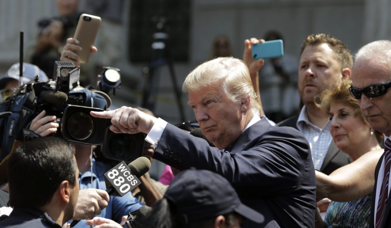 Aspirante a la nominación republicana a la Casa Blanca, Donald Trump