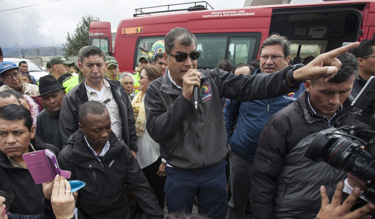 Presidente de Ecuador, Rafael Correa.