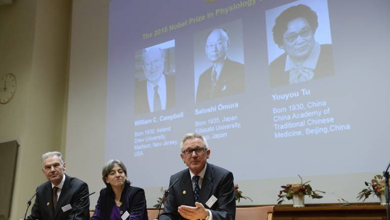Nobel de Medicina para tres descubridores de terapias contra infecciones parasitarias