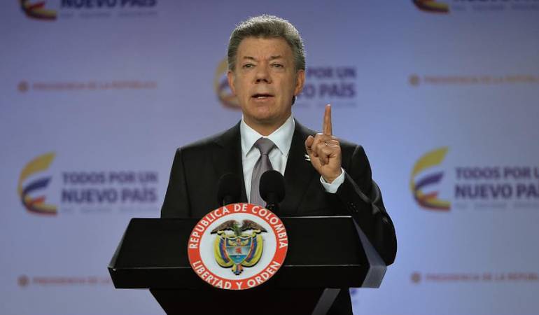 Santos acepta propuesta de Farc de acelerar cese bilateral para 16 de diciembre