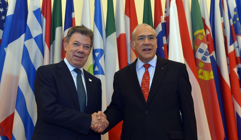 OCDE será socio importante para el posconflicto: presidente Santos