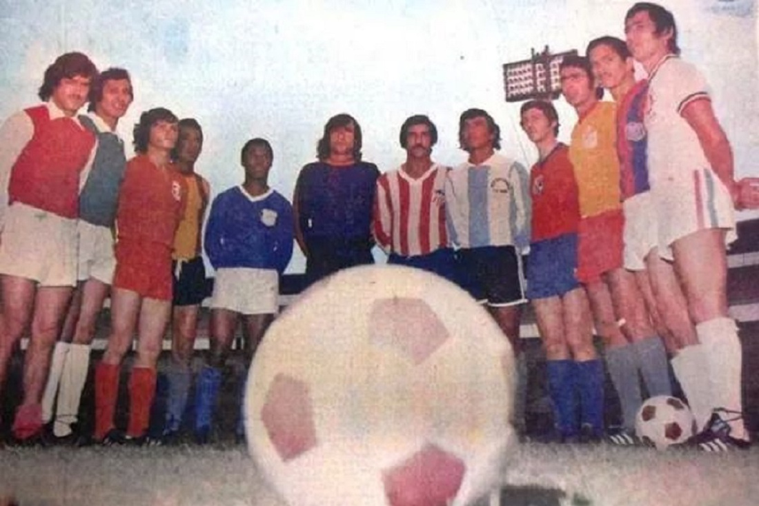 Los capitanes del fútbol colombiano de 1975