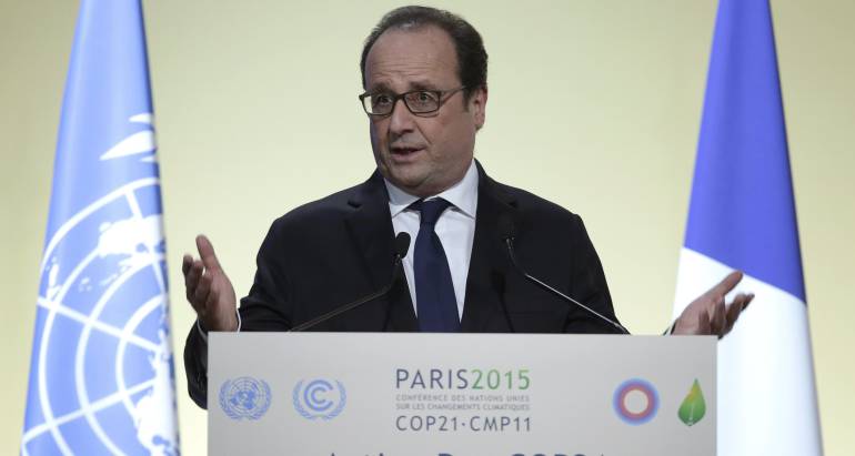 Hollande propone adelantar a antes de 2020 nuevos compromisos climáticos