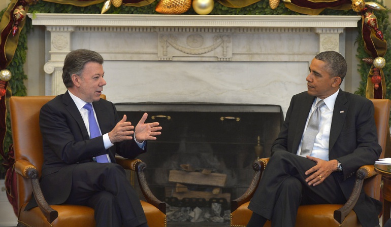 El 4 de febrero encuentro entre Barack Obama y Juan Manuel Santos