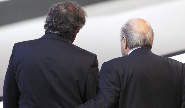 Joseph Blatter y Michel Platini