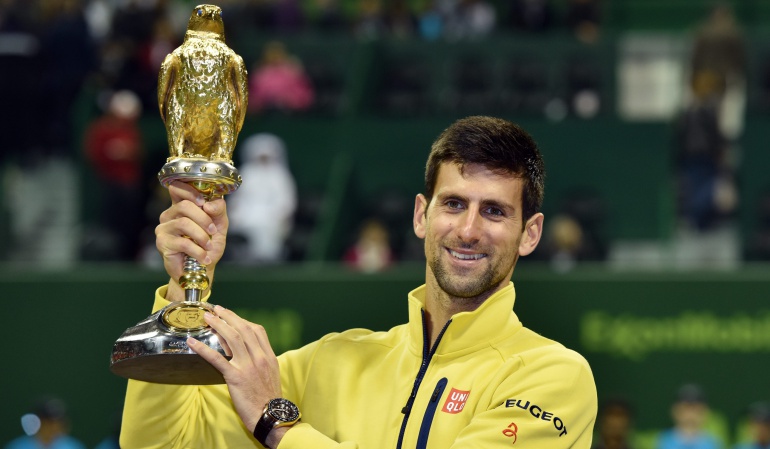 Torneo de Doha Djokovic vence a Nadal: Djokovic conquista ante Nadal el título 60 de su carrera