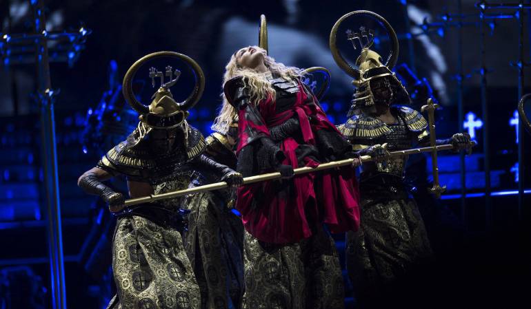 La estrella del rock pop Madonna.