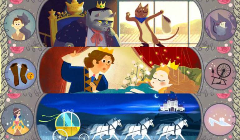 Google celebra el nacimiento de Charles Perrault y sus cuentos con doodle