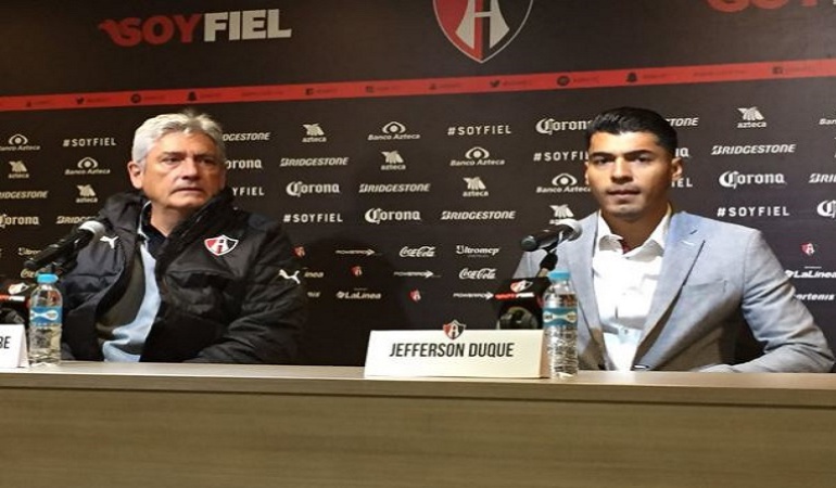 Jefferson Duque presentado como jugador de Atlas: Jefferson Duque fue presentado como nuevo jugador de Atlas