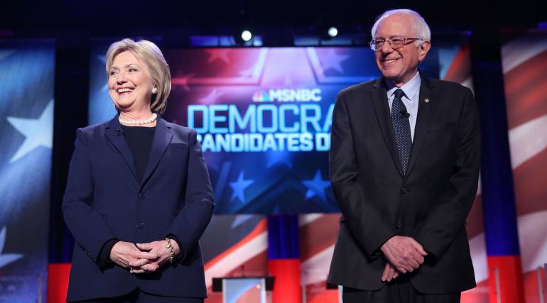 Sanders centra su estrategia en asociar a Clinton con Wall Street.
