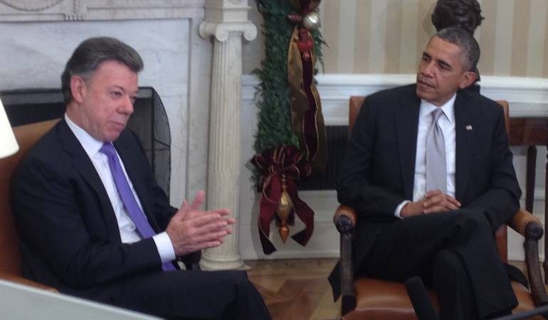 Congresistas aseguran que reunión entre Santos y Obama es un respaldo a la paz y no la guerra en Colombia.