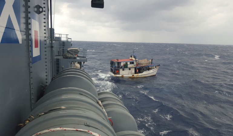 La Armada Nacional confirmó que los 73 pescadores nicaragüenses estaban haciendo pesca depredadora