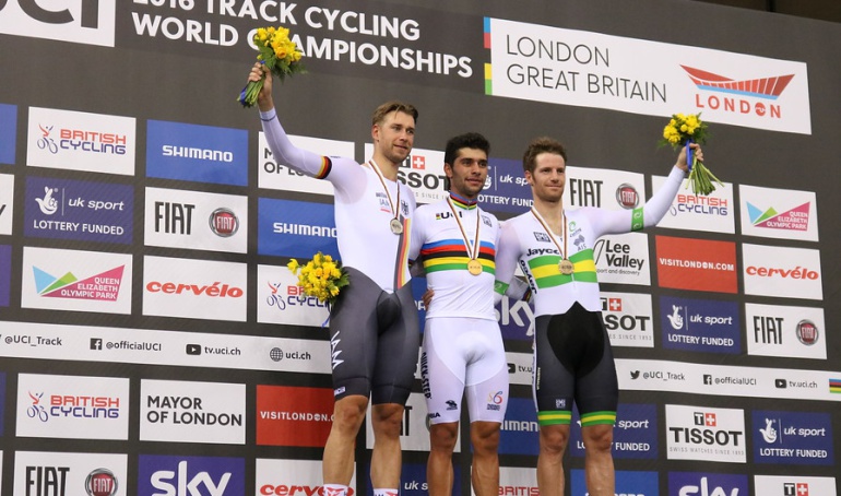 Fernando Gaviria Mundial Ciclismo Pista: Fernando Gaviria se coronó bicampeón mundial de ciclismo