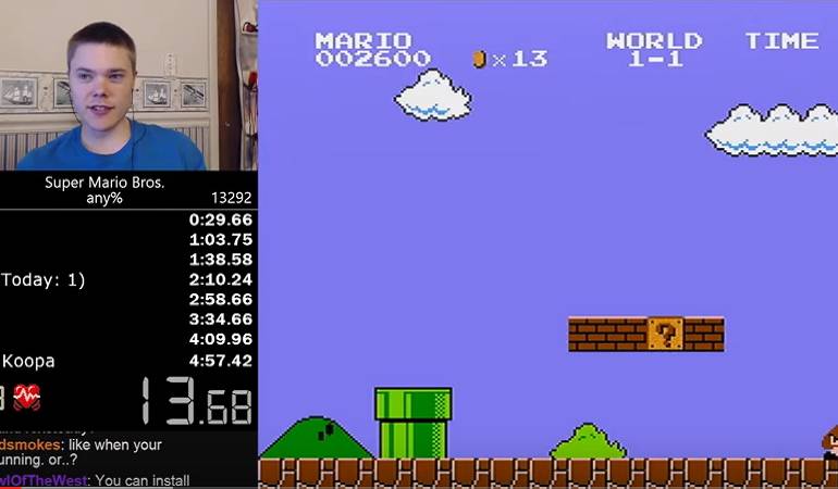 Récord de Marios Bross: La reacción de un joven al imponer nuevo récord en Mario Bros