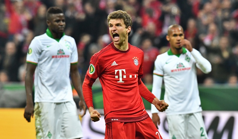 Müller marca doblete y guía al Bayern a la final de la Copa de Alemania