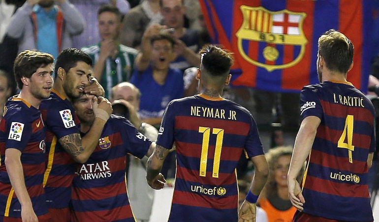 Real Betis Barcelona 2-0: Barcelona venció 2-0 al Betis y se mantiene en el primer lugar de la tabla